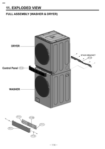 Diagram 1 Diagram and Parts List for W3P7CWUBWVM ABWEUUS LG Washer