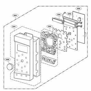 Part Location Diagram of 4940W3A019E LG KNOB