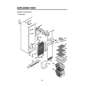 Section 8 Diagram and Parts List for LRSPC2331BS ABICLGA LG Refrigerator