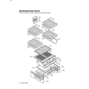 Section 3 Diagram and Parts List for LRFD25850WW ASWCLGA LG Refrigerator
