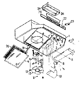Range Hood Diagram and Parts List for 2335188410  Kenmore Range Hood