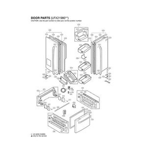 Section 6 Diagram and Parts List for LFX21980ST ASTCLGA LG Refrigerator