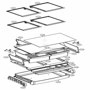 Refrigerator Parts Diagram and Parts List for LFC22770ST ASTCNA3 LG Refrigerator