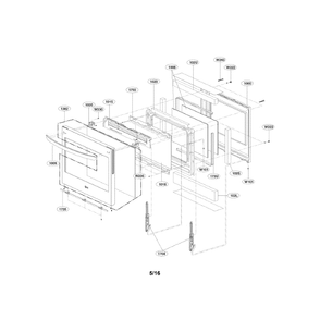 Part Location Diagram of AGM75509803 LG PARTS ASSEMBLY