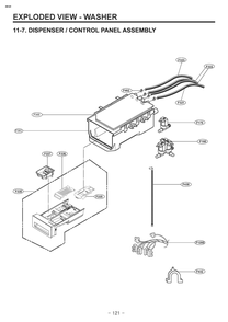 Diagram 6 Diagram and Parts List for W3S1CWUBWVM ABWEUUS LG Washer
