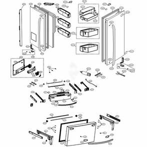 Part Location Diagram of ADD74615805 LG DOOR FOAM ASSEMBLY,REFRI