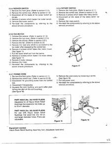 Disassembly Instructions Page 4 Diagram and Parts List for GA-1834FC  LG Air Conditioner