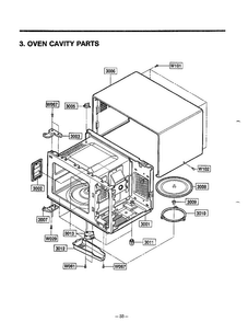 Complete Microwave Page 4 Diagram and Parts List for MA-1164M  LG Microwave