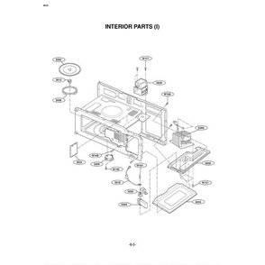 Section 5 Diagram and Parts List for EXV1511B AB1EGSE LG Microwave Oven Combo