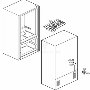 Water And Icemaker Parts Diagram and Parts List for 71302 ASW1SER LG Refrigerator