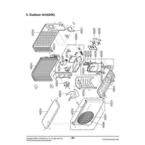 Section 2 Diagram and Parts List for HMH024KD1 ASI6ICT LG Air Conditioner
