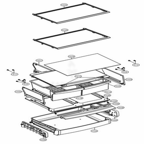 Refrigerator Parts Diagram and Parts List for LBC24360ST ASTCNA3 LG Refrigerator