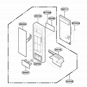 Part Location Diagram of 6871W2S009W LG PCB ASSEMBLY,SUB