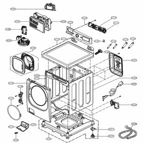 Part Location Diagram of EBR88051101 LG PCB ASSEMBLY,SUB