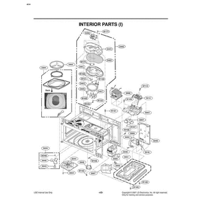 Section 7 Diagram and Parts List for LMVM2085ST ASBELGA LG Microwave Oven Combo
