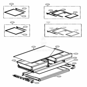 Refrigerator Parts Diagram and Parts List for 74102 ASWCSE2 LG Refrigerator