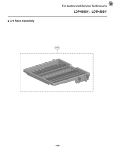 Diagram 8 Diagram and Parts List for LDPH5554D ABDESNA LG Dishwasher