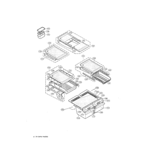 Refrigerator Diagram and Parts List for LRFD22850ST  LG Refrigerator