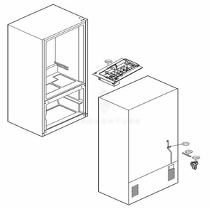 Ice Maker Parts Diagram and Parts List for LFC22770ST ASTCNA3 LG Refrigerator