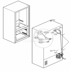 Valve And Water Tube Parts Diagram and Parts List for LFXS30766S ASTCNA5 LG Refrigerator