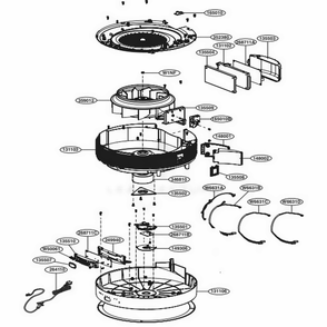 Case Assembly, Single Diagram and Parts List for AS401VGA1 AGDEUS LG Air Conditioner