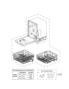 Exploded View Parts Diagram and Parts List for LSD795ST4  LG Dishwasher
