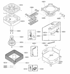 Indoor Unit Diagram and Parts List for BDMC24CA1 ANWAHCI LG Air Conditioner