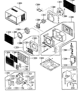 Part Location Diagram of 5421AR2910E LG Evaporator Assembly,First