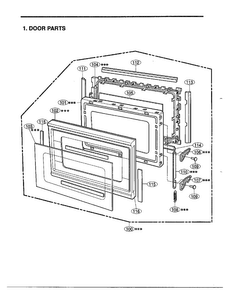 Complete Microwave Ass`y Diagram and Parts List for 68-9246  LG Microwave