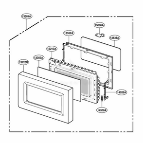 Part Location Diagram of 3720W0D186E LG PANEL,DOOR