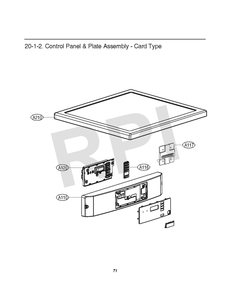 Diagram 1 Diagram and Parts List for GDL1329CED7  LG Dryer