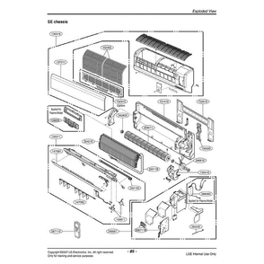Section Diagram and Parts List for LMAN121CNM ANCAEUS LG Air Conditioner