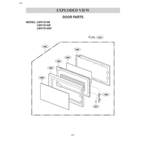 Section 5 Diagram and Parts List for LMV1314B AB1ELGA LG Microwave Oven Combo