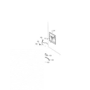 Dispenser Diagram and Parts List for LFD22860SB 00 LG Refrigerator