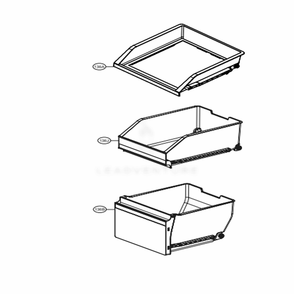 F-Room Drawer Part Diagram and Parts List for LPXS30886D ASBCNA0 LG Refrigerator