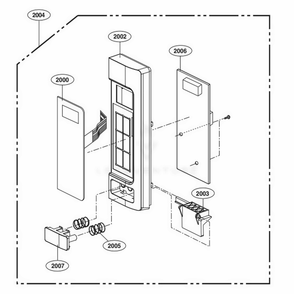 Part Location Diagram of MBG64584603 LG BUTTON,RELEASE
