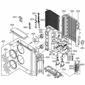 Main Diagram and Parts List for LMU360CE1 AMBAEUS LG Air Conditioner