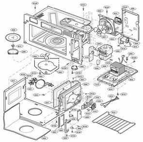 Part Location Diagram of 5300W1S006K LG HEATER,SHEATH