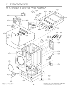 Diagram 1 Diagram and Parts List for FH3C8CDYK7 ASSEEUS LG Washer