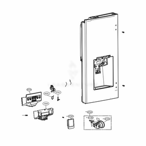Part Location Diagram of ACQ91482418 LG COVER ASSEMBLY,DISPLAY