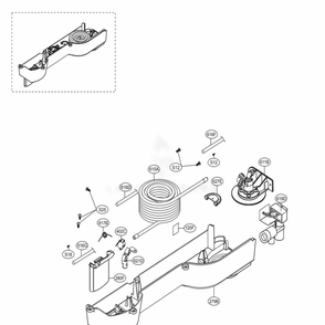 Dispenser Parts Diagram and Parts List for 79432 ASWCSE0 LG Refrigerator