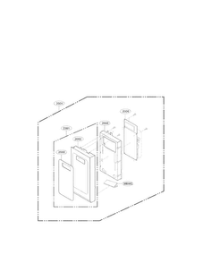 Controller Parts Diagram and Parts List for LMV1814SB  LG Microwave