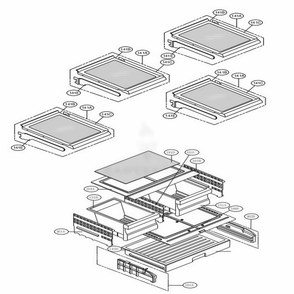 Refrigerator Parts Diagram and Parts List for LFCS25426D ASBCNA0 LG Refrigerator