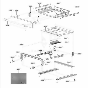 Part Location Diagram of MGC63820308 LG PANEL