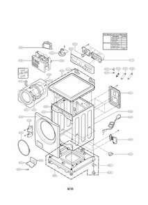 Control Panel Parts Diagram and Parts List for 79641282311  Kenmore Washer