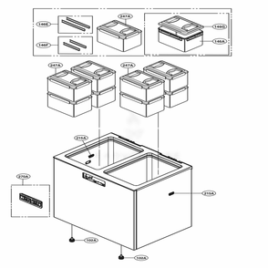 Main Parts 2 Diagram and Parts List for GKIM08121V ALWCNA0 LG Refrigerator