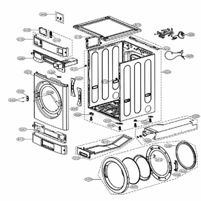 Part Location Diagram of EBR76556901 LG PCB ASSEMBLY,DISPLAY