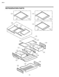 Refrigerators Parts Diagram and Parts List for GM-L268NQJP ASWCNA1 LG Refrigerator