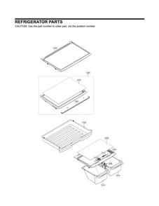 Refrigerator Parts Diagram and Parts List for 79579432215  Kenmore Refrigerator