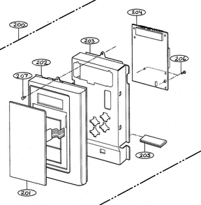 Part Location Diagram of 3506W1A281A LG MEMBRANE